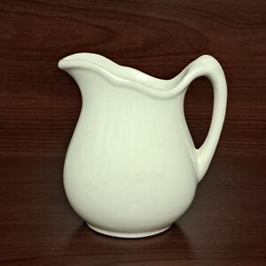 Vintage Caribe China Puerto Rico USA White Pitcher 5 Inch Ceramic